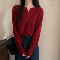Cardigan en tricot pour femme Printemps/Automne 2026 Nouvelle Tendance Élégante Veste Pull Ample