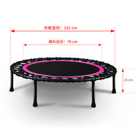 Mini trampolín redondo de seguridad para niños de nuevo diseño para interior y fitness