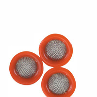 Têtes de douche en caoutchouc noir, acier inoxydable, filtre à mailles écologique à trous carrés tissés pour moteur