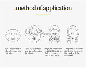 มาส์กหน้าทำจากฟอยล์สีทองปลอดภัยป้องกันริ้วรอยกระชับผิวหรูหราทรีทเมนท์บำรุงสปาสุดหรู - Product Image 4