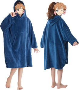 ผ้าขนหนูชายหาดผ้าไมโครไฟเบอร์สำหรับโต้คลื่นผ้าปอนโชเนื้อนุ่มแบบพกพาทนทานพิมพ์โลโก้ได้ตามต้องการ - Product Image 1