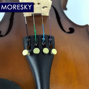 ไวโอลินสำหรับนักเรียน MORESKY ไม้สนธรรมชาติ ด้านข้างทำจากไม้เมเปิล พร้อมกล่อง ขนาด 1/4 1/2 3/4 4/4 1/8 - Product Image 2