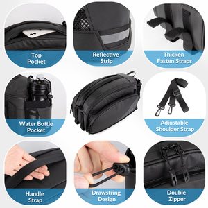 Muestra Gratuita de Bolsa de Alforjas para Bicicleta, Moderna, con Cierre, Ligera, Gran Capacidad, Portátil, Profesional, para Exteriores - Product Image 2
