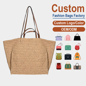 Hollow-Out Woven <b>Straw</b> Beach <b>Bag</b> OEM ODM Large Capacity Summer Shoulder Breathable Open-Weave Travel Handbag Manufacturer - Product Image 1