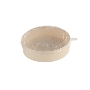 Eco Friendly Wooden Round Salad Bakery Food Container-Y175A boxes+lids
