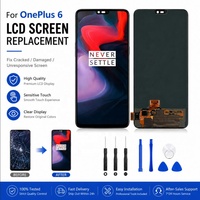 Écran de remplacement authentique OnePlus 6, assemblage d'écran OLED 6,28 pouces avec numériseur tactile capacitif pour réparation de téléphone portable
