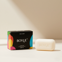 Emballage de savon avec logo imprimé personnalisé, finition brillante/mate, laminage UV, boîte pour cosmétiques, savons, cadeaux, expédition