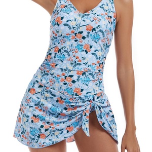 Traje de Baño de Una Pieza para Mujer, Vestido de Baño con Control de Abdomen, Falda de Baño - Product Image 6