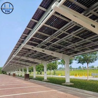 Structure en acier solaire pour véhicules électriques commerciaux, abri de voiture, support de montage pour vélo, abri de voiture solaire, hangar