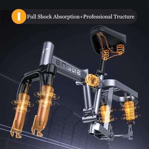 Bicicleta Eléctrica Plegable <span class=keywords><strong>T14</strong></span> de 250W, Scooter de 14 Pulgadas, 48V10Ah, Bicicleta Eléctrica Urbana para Adultos, 25KM/H, Alcance de 50KM - Product Image 2