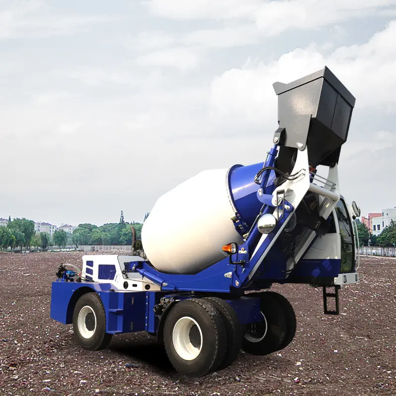 Camión mezclador de carga automática de alta calidad y barato para mezclar automáticamente cemento de hormigón
