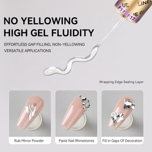 BORN PRETTY PRO Super Strong Nail Glue Gel, application de précision, remplissage des joints, bordure, colle à strass pour ongles avec pinceau applicateur - Product Image 5