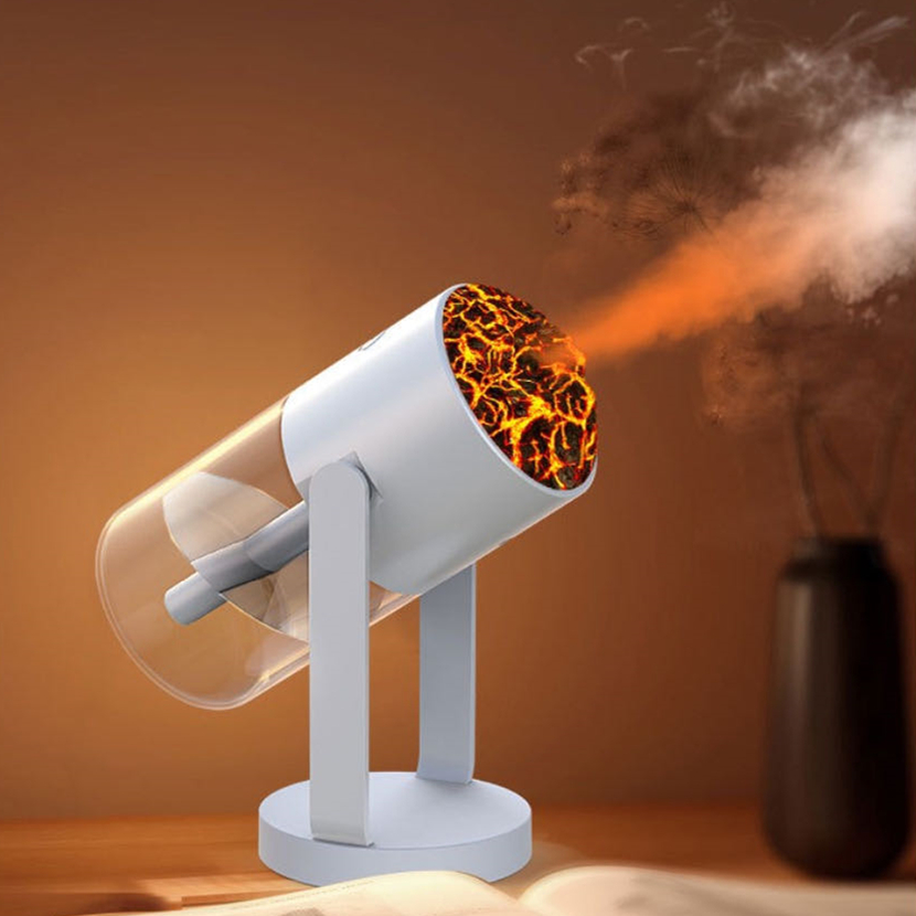 New Product Creative Colorful Lights High Frequency Nano Atomization Volcano Shaking Head Rotating Smart Humidifier