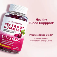 Prix de Gros OEM 100% Pur Suppléments à Base de Betterave en Vrac Gommes à Mâcher Végétales avec Vitamines D3 & B12 Sans Gluten pour Adultes