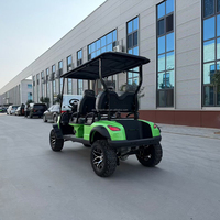 Voiturette de golf électrique touristique 3-4 places surélevée, avec batterie au lithium, pour la route, nouvelle énergie