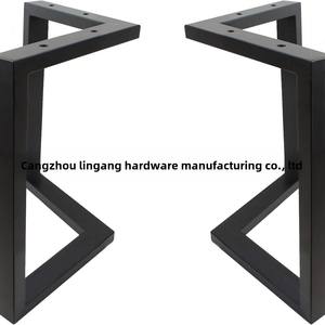 أرجل مكتب مكتب كبيرة فنية من الحديد بسيطة مع لوحة دعم استخدام الأثاث المنزلي - Product Image 6