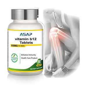 Suplementos de hierbas OEM, tabletas masticables de vitamina B12 5000mcg para una energía mejorada - Product Image 1