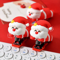 Soododo Santa Claus Kreative Mini Kunststoff Handbuch Hefter Cross Border Weihnachts geschenk Kleine Student liefert 50 Blatt Kapazität