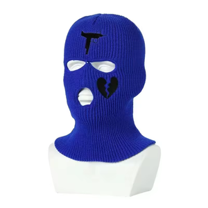 <strong>Balaclava</strong> Man <strong>Balaclava</strong> Outdoor Man New Winter Knitted Ski Hat and Riding Mask <strong>Custom</strong> Three-Hole Head Cover Knitted <strong>Balaclava</strong> - Product Image 4