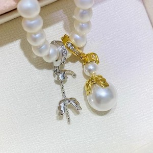 31355DIY S925 Colgante de Plata con Hebilla, Soporte Vacío para Perlas de 5-10mm, Accesorios de Moda para Mujer - Product Image 1