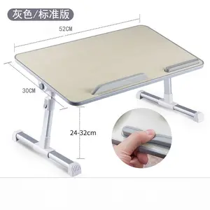 Laptop Desk for Bed Adjustable Computer Tray Laptop Stand for Bed or Sofa with Anti-slip Leather Bed Desk for Laptop