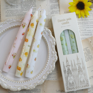 20cm Fruit Printed Handmade Aromatherapy Scented <b>Candle</b>-Eco-Friendly Smokeless Luxurious Home Decor for Diwali Christmas Wedding - Product Image 3