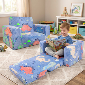 Canapé-lit pour enfants OEKO-TEX, mousse haute densité, écologique, fermeture éclair amovible, canapé pliable pour enfants pour la maternelle - Product Image 1