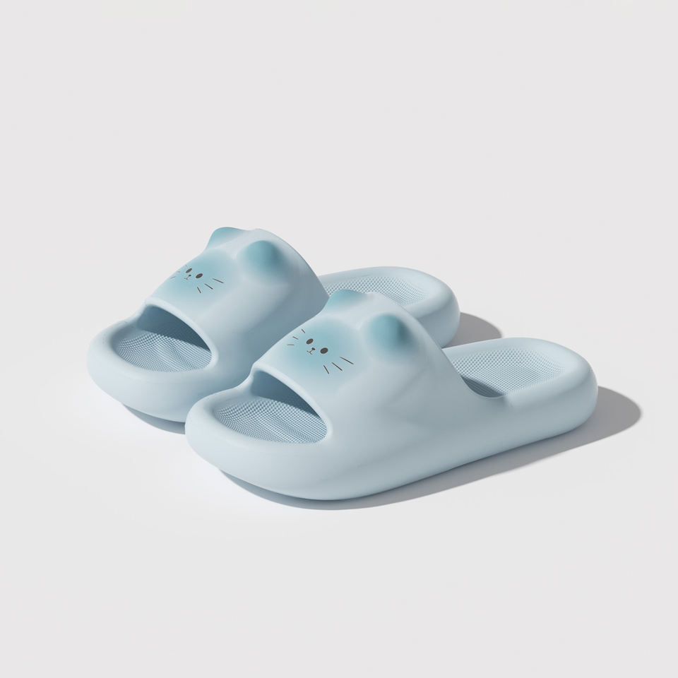 Cute Cat Cartoon Mich EVA Non-slip Waterproof Outdoor & Home Slide ...