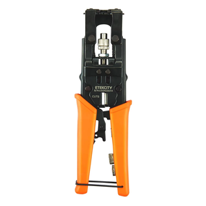 เครื่องมือบีบอัด<span class=keywords><strong>สาย</strong></span>โคแอกเชียล, คีมย้ำ<span class=keywords><strong>สาย</strong></span> BNC RCA F อเนกประสงค์สำหรับสายโคแอกเชียล <span class=keywords><strong>RG6</strong></span> RG59, เครื่องมือปอกสายเคเบิล CCTV CATV ระดับมืออาชีพ - Product Image 1