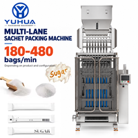 Machine d'emballage de sachets multi-voies YH pour sucre, petites granules, thé au lait, épices, café en poudre
