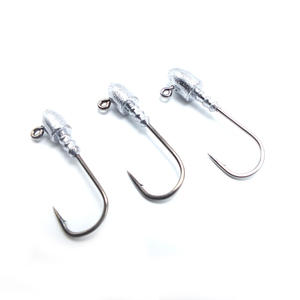 หัวจิ๊กขนาดใหญ่ 10 กรัม เบอร์ 6/0 คุณภาพสูง แบบไม่ทาสี  คมด้วยสารเคมี ยี่ห้อสำหรับตกปลา - Product Image 4