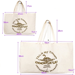 Multi Colors 18/28 Inch Cotton Canvas Tote <b>Bag</b> for Women Portable Handbag Water Resistant Open for Outdoor Travel Use - Product Image 5