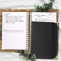 Venta de Fábrica Cuaderno de Espiral de Tapa Dura Diario de Diseño Personalizado A5 Cuaderno Grueso de Cuero PU con Logotipo Personalizable