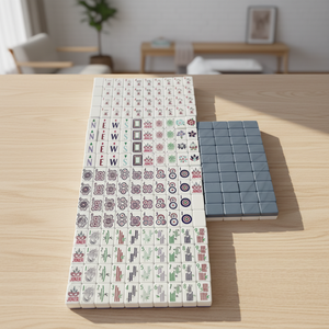 <span class=keywords><strong>Juego</strong></span> de Mahjong Acrílico de Cuatro Capas Personalizado al por Mayor, Fichas Americanas Talladas para Juegos de Ajedrez y Torneos Profesionales - Product Image 1