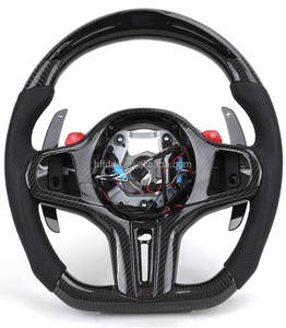 Volante Personalizado de Fibra de Carbono Real para <span class=keywords><strong>BMW</strong></span> E63 E60 M5 E61 E64 525i 530 630 <span class=keywords><strong>650</strong></span> Serie 5 Serie 6 - Product Image 2