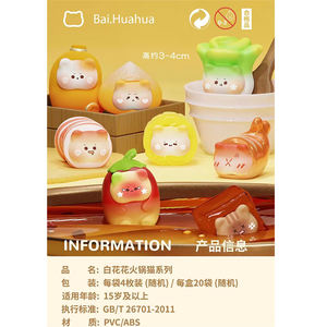 Regalo Curativo para Amantes de los Gatos, <span class=keywords><strong>AIGA</strong></span> Hot Pot Cat, Bolsa Sorpresa Misteriosa, Mini Figura de PVC de 3.4cm, Adorno Kawaii para Manualidades - Product Image 4