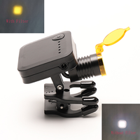 Lampe frontale dentaire LED portable 3W sans fil, luminosité réglable, design à clipser, intensité >15000-30000 Lux, autonomie >2 heures