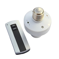 Douille de lampe E27 KAIYI KY-011 220V avec télécommande et port de vis, portée sans fil 10-30m, interrupteur intelligent en ABS