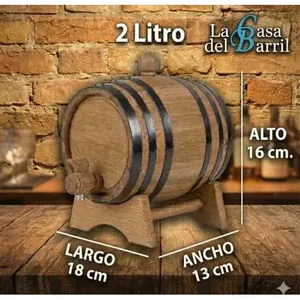 ถังไม้ขนาด 2 ลิตร พร้อมขาตั้ง สำหรับบรรจุอาหารและเครื่องดื่ม - Product Image 3