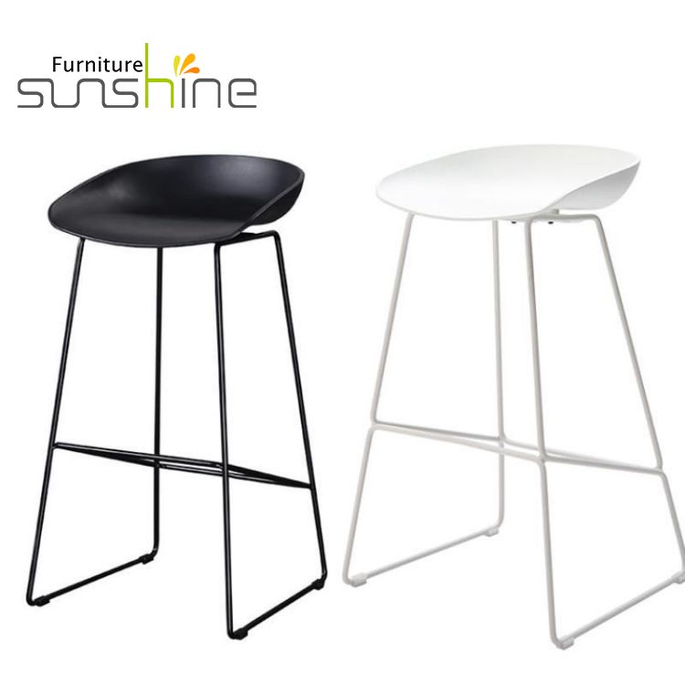 Современные металлические ножки с порошковым покрытием, коммерческий стул, высокий барный стул для столовой, кухни, бара