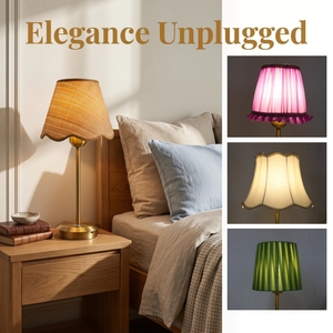 <span class=keywords><strong>Paralume</strong></span> Retrò per Decorazioni Eventi all'Aperto, Lampada da Tavolo Classica Senza Fili con Dimmer Touch e Batteria Ricaricabile per Matrimoni - Product Image 5