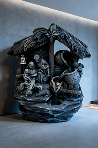 Fuente de Agua Decorativa con Escena de Natividad, Adorno Navideño con Circulación de Agua, Decoración para Patio Interior y Exterior - Product Image 3