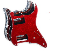 Pickguard de guitare à coquille de tortue rouge ST SSS