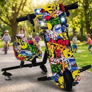 Nuovo Stile Scooter Elettrico per Bambini 36V 350W Brushless in Acciaio, Triciclo Elettrico a 3 Ruote per Drifting - Product Image 1