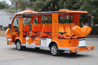 Mini train touristique de luxe électrique personnalisé avec 14 sièges passagers Bus voiture, navette