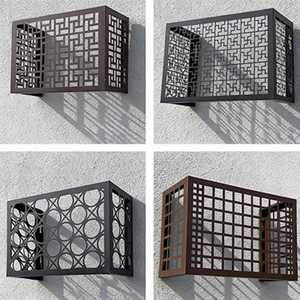 Rejilla de Ventilación Perforada y Tallada de Aleación de Aluminio para <span class=keywords><strong>Aire</strong></span> <span class=keywords><strong>Acondicionado</strong></span> Exterior, Instalación en Pared - Product Image 4