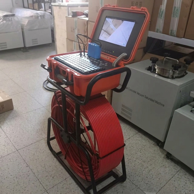 20mm 30mm 40mm 360 Degree Rotating Drain Pipe Inspection Camera With Meter Counter Monitor Keyboard