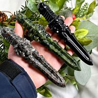 Épée et poignard en jade Xiuyan de haute qualité, en pierre de cristal naturelle, multi-matériaux, pour le Feng Shui