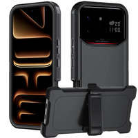 Étui de protection robuste et résistant à trois couches avec béquille et clip ceinture pour Infinix Note 60 Ultra, Note 60 Pro 5G, Hot 70, Smart 20 4G