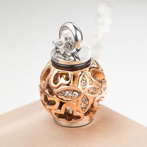 Toptan gül altın kaplama paslanmaz çelik Hollow kelebek külleri Urn kolye kremasyon kolye - Product Image 4